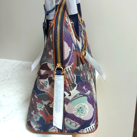 NWT Disney Parks Dooney & Bourke Haunted Mansion Satchel Bag - Picture 7 of 10